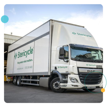 clinical waste collection truck