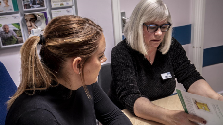 Hospital staff discussing the benefits of using Bio Systems sharps containers