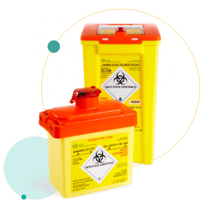 Bio Systems: Orange reusable sharps bin