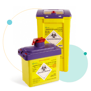 Bio Systems: Purple reusable sharps bin