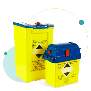 Bio Systems: Blue reusable sharps bin