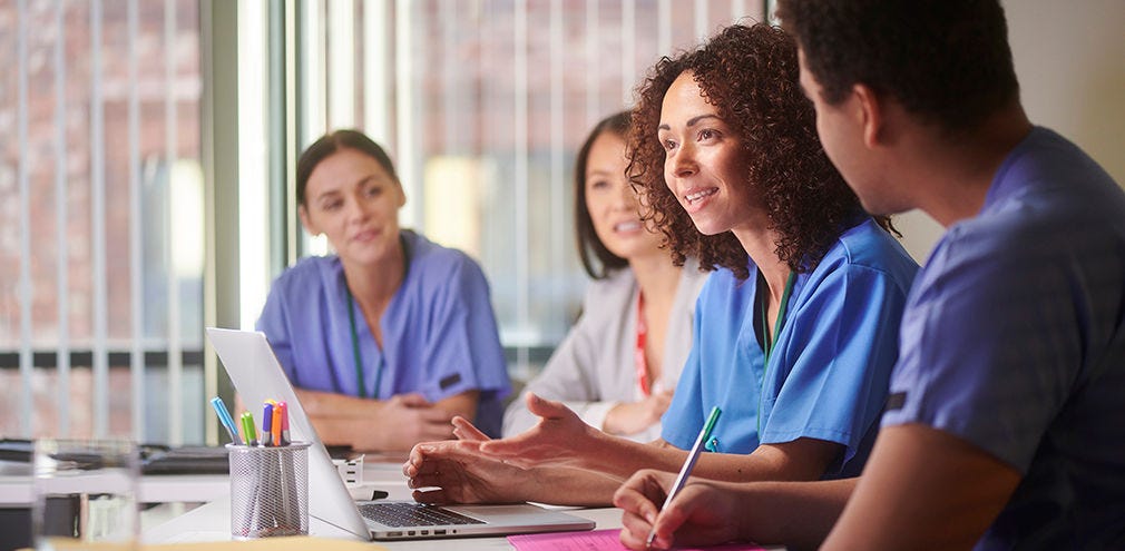 Medical Staff discussing strategy