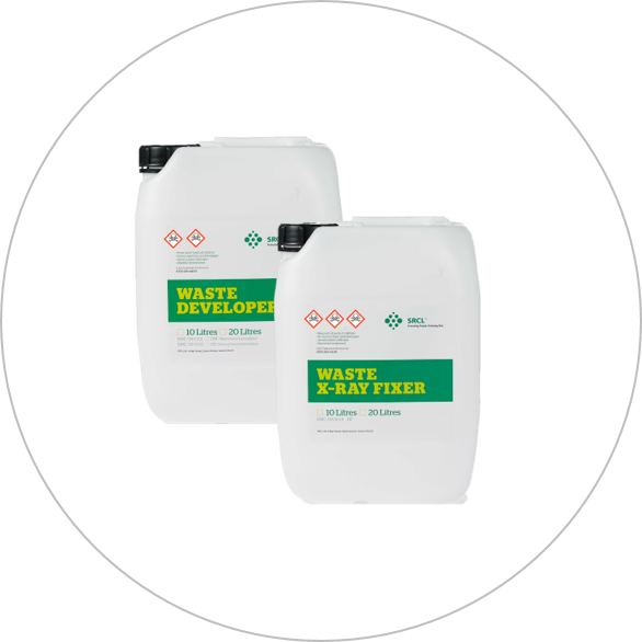 containers for x-ray chemicals disposal