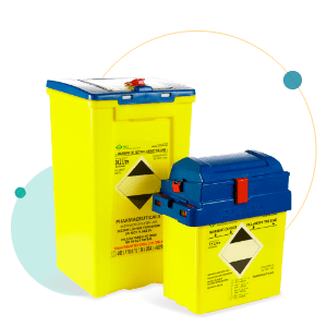 Bio Systems containers Blue Lid