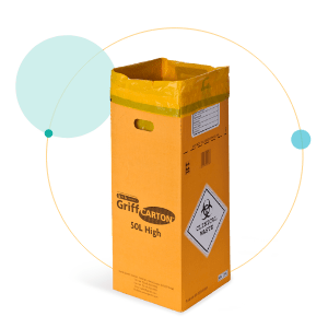 Orange Cardboard Container