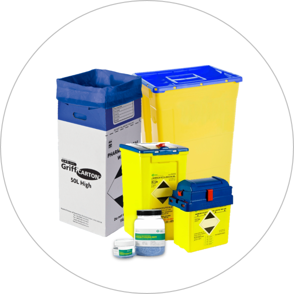 Blue stream containers